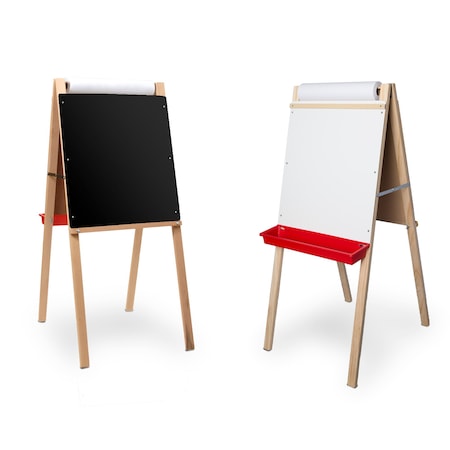 Flipside Child'S Deluxe Double Easel Black Chalk/White Markerboard 17437